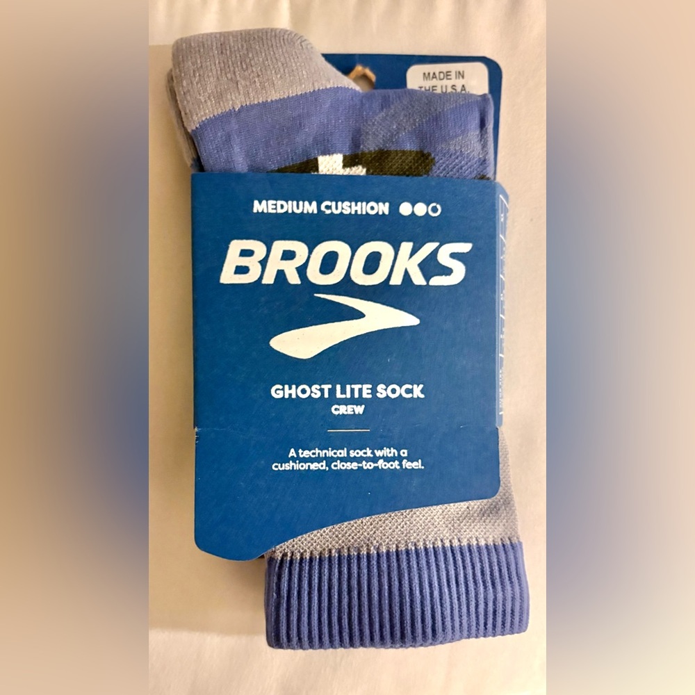 Brooks Unisex Ghost Lite Pacific North West PNW Socks Crew Size Small 4-6.5 New